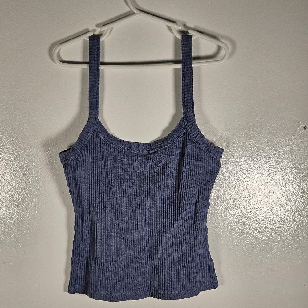 Supre Blue And Pink Ribbed Women's Crop Tank Top Bundle